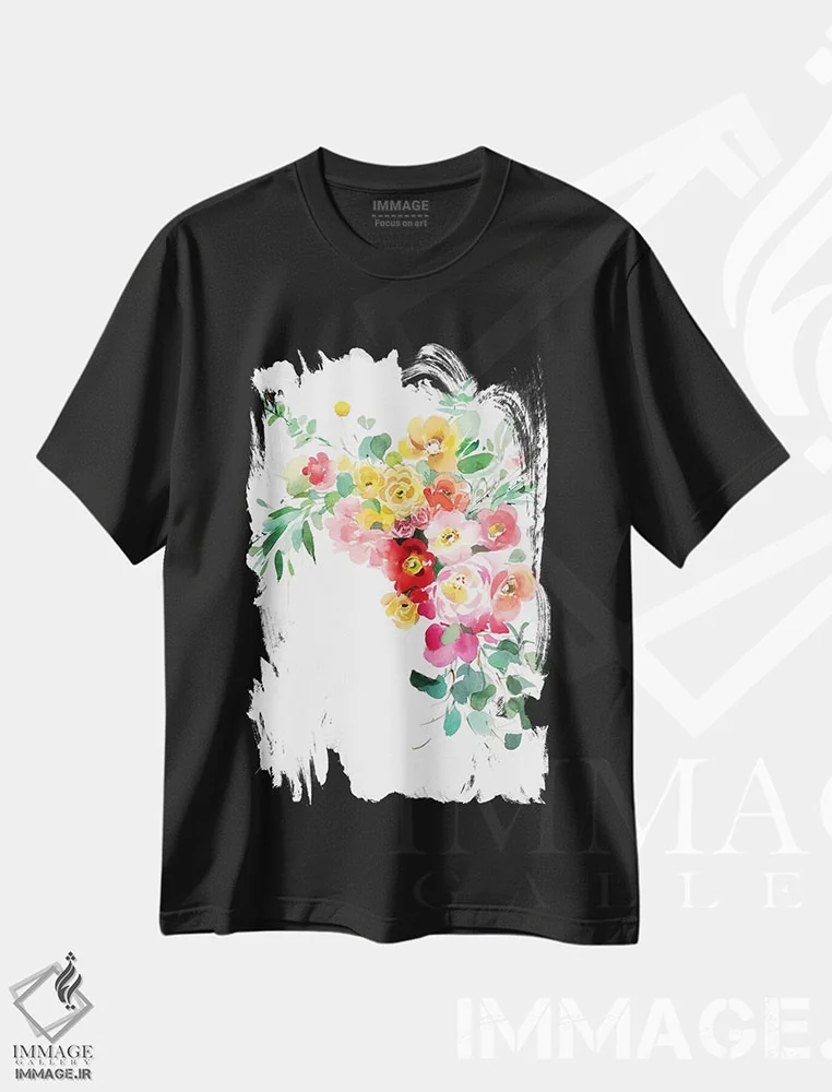 تیشرت مشکی طرح دار خوشحال، دکور معاصر اثر گوشیا گرگورچیک | immage.ir