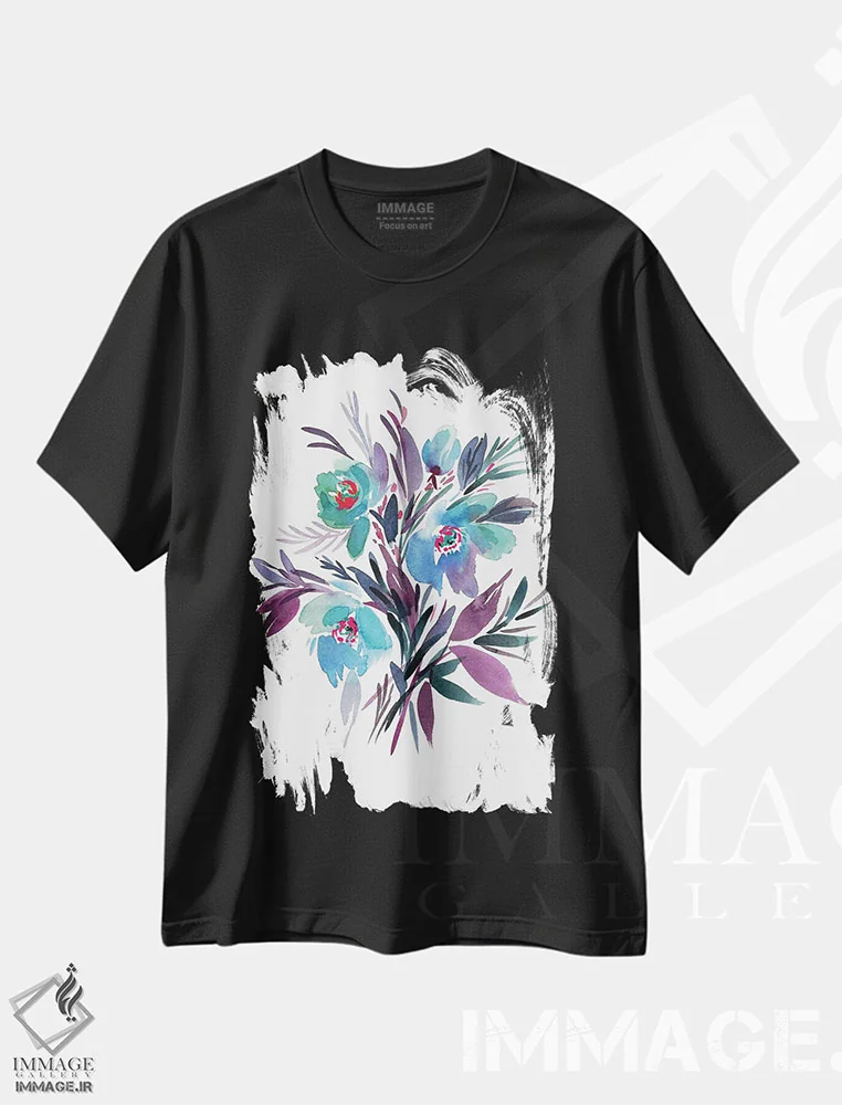 تیشرت مشکی طرح دار یخ، دکور معاصر اثر گوشیا گرگورچیک | immage.ir