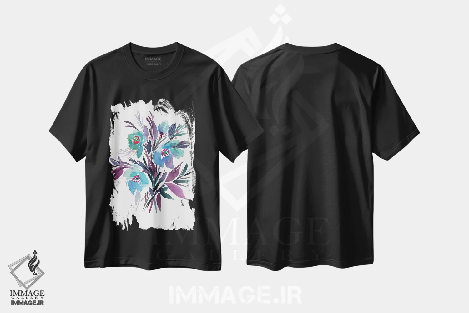 تیشرت مشکی طرح دار یخ، دکور معاصر اثر گوشیا گرگورچیک | immage.ir
