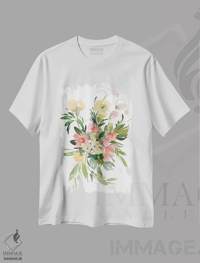 تیشرت سفید طرح دار آرمانی، دکور معاصر اثر گوشیا گرگورچیک | فروشگاه ایماژ