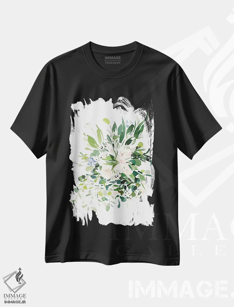 تیشرت مشکی طرح دار درخشان I، دکور معاصر اثر گوشیا گرگورچیک | immage.ir