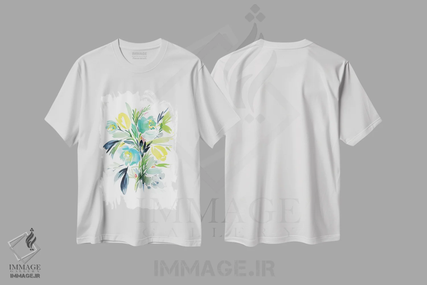 تیشرت سفید طرح دار لوسی، دکور معاصر اثر گوشیا گرگورچیک | فروشگاه ایماژ