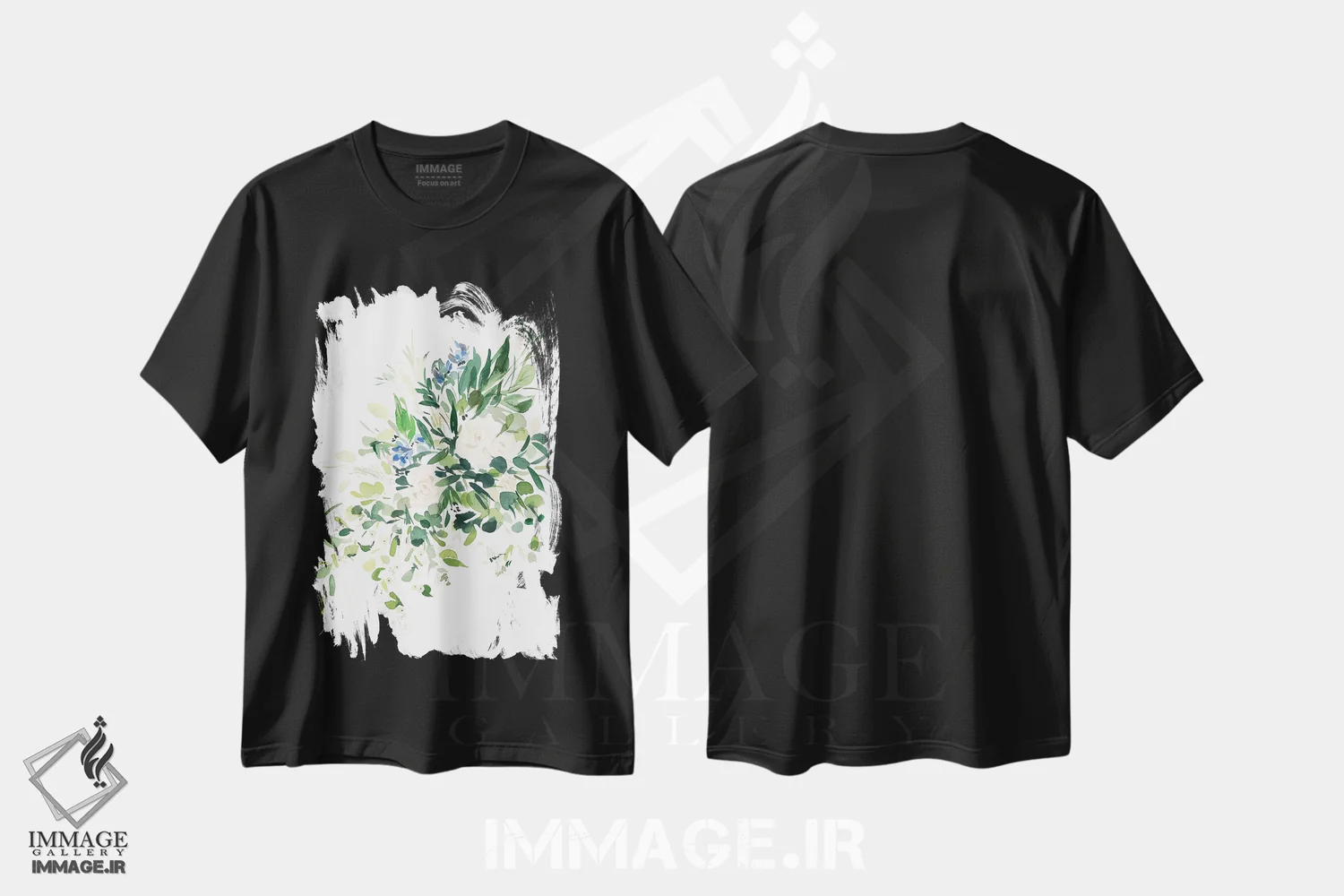 تیشرت مشکی طرح دار درخشان II، دکور معاصر اثر گوشیا گرگورچیک | فروشگاه ایماژ
