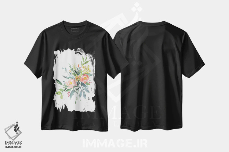 تیشرت مشکی طرح دار جولای، دکور معاصر اثر گوشیا گرگورچیک | فروشگاه ایماژ