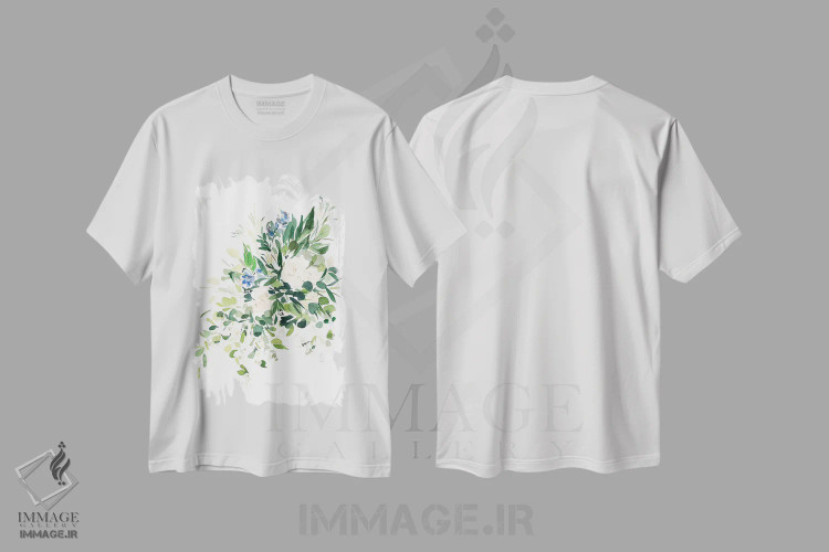 تیشرت سفید طرح دار درخشان II، دکور معاصر اثر گوشیا گرگورچیک | immage.ir