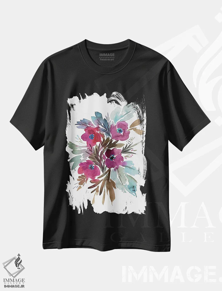 تیشرت مشکی طرح دار صبح سرد، دکور معاصر اثر گوشیا گرگورچیک | immage.ir