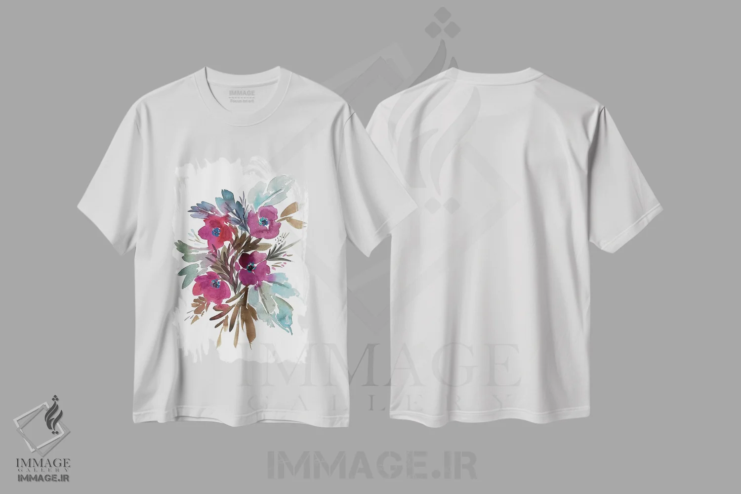 تیشرت سفید طرح دار صبح سرد، دکور معاصر اثر گوشیا گرگورچیک | فروشگاه ایماژ