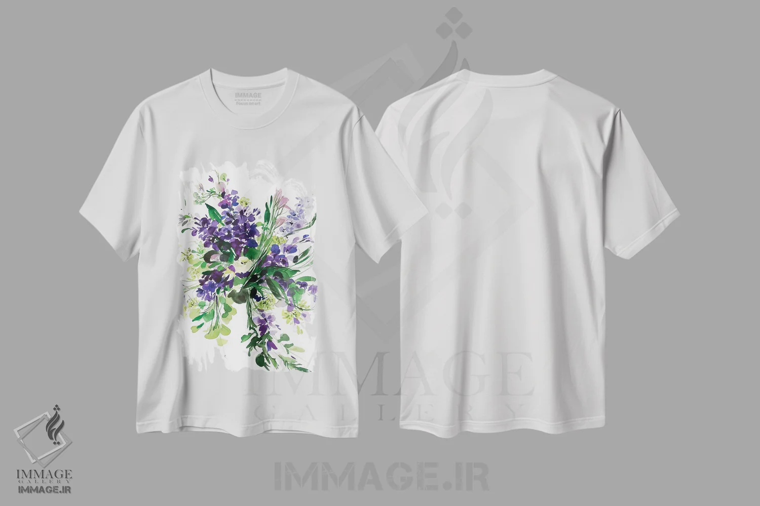 تیشرت سفید طرح دار مورادو، دکور معاصر اثر گوشیا گرگورچیک | فروشگاه ایماژ