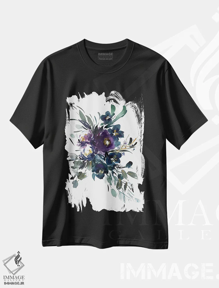 تیشرت مشکی طرح دار شب، دکور معاصر اثر گوشیا گرگورچیک | immage.ir