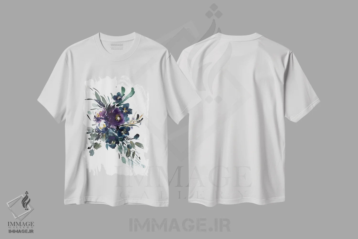 تیشرت سفید طرح دار شب، دکور معاصر اثر گوشیا گرگورچیک | فروشگاه ایماژ