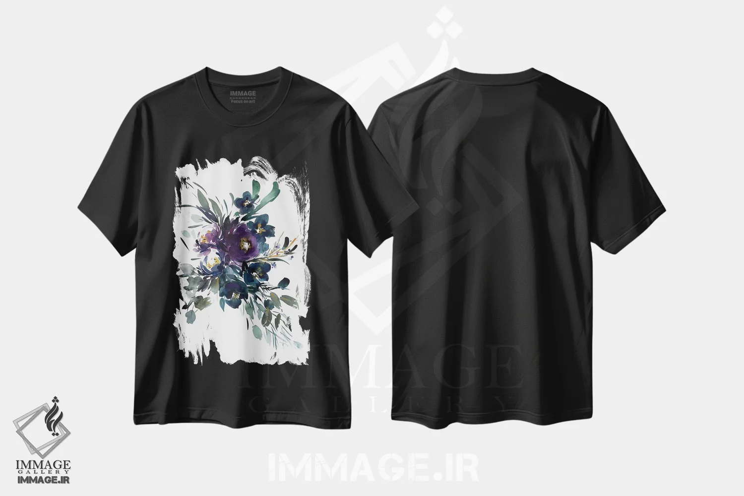 تیشرت مشکی طرح دار شب، دکور معاصر اثر گوشیا گرگورچیک | immage.ir