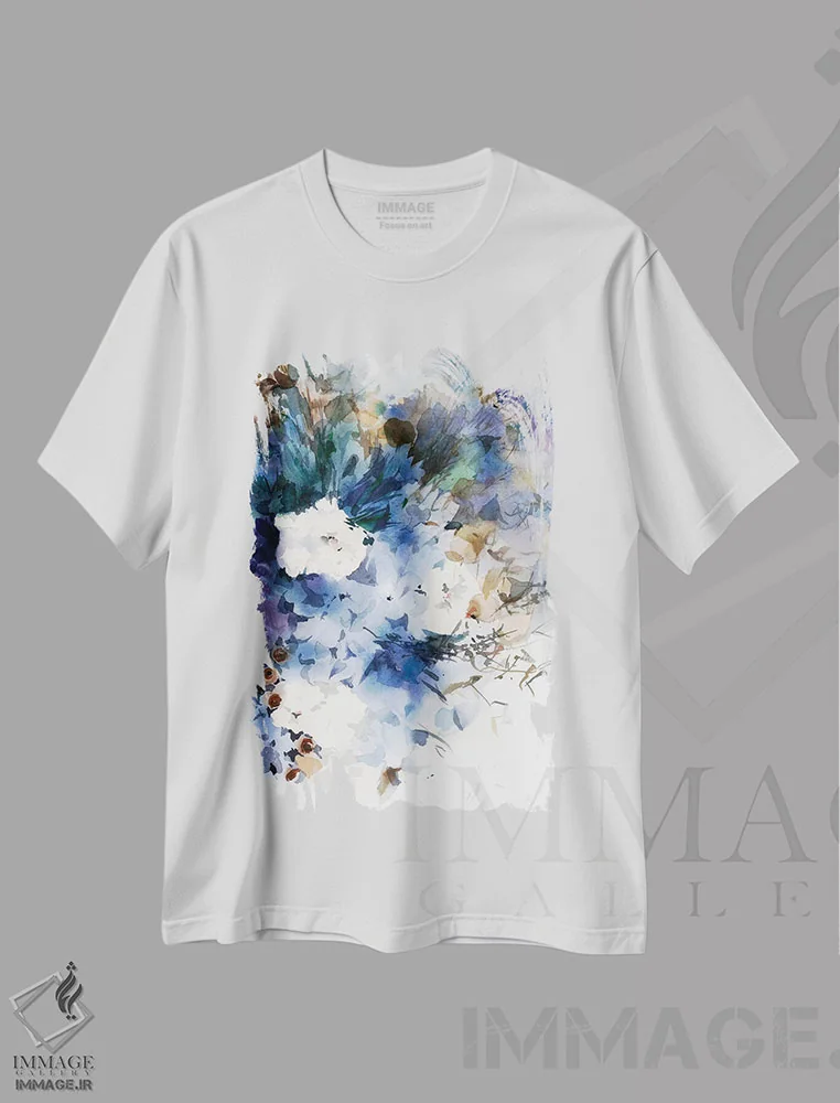 تیشرت سفید طرح دار تفکرآمیز، دکور معاصر اثر گوشیا گرگورچیک | immage.ir