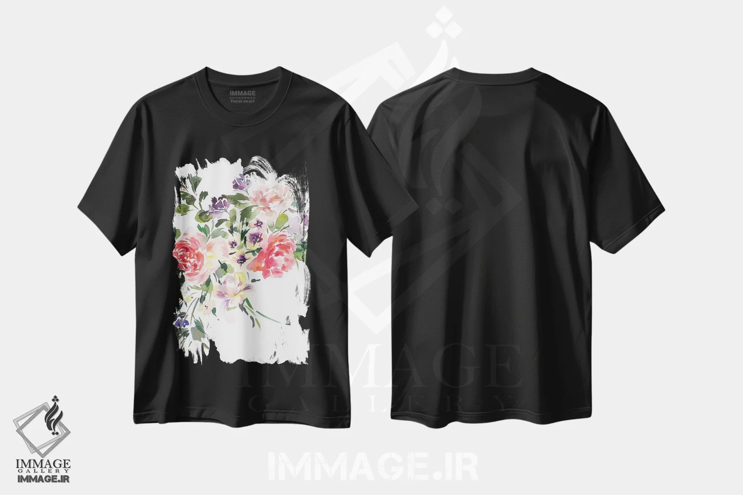 تیشرت مشکی طرح دار رترو، دکور معاصر اثر گوشیا گرگورچیک | immage.ir