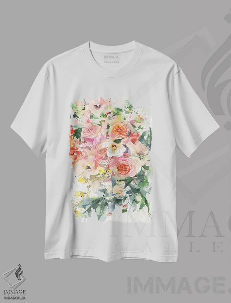 تیشرت سفید طرح دار پچ پچ، دکور معاصر اثر گوشیا گرگورچیک | immage.ir