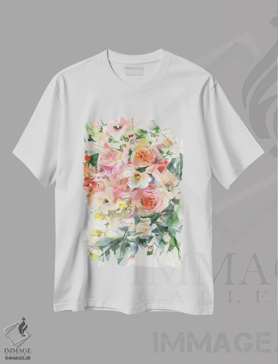 تیشرت سفید طرح دار پچ پچ، دکور معاصر اثر گوشیا گرگورچیک | immage.ir