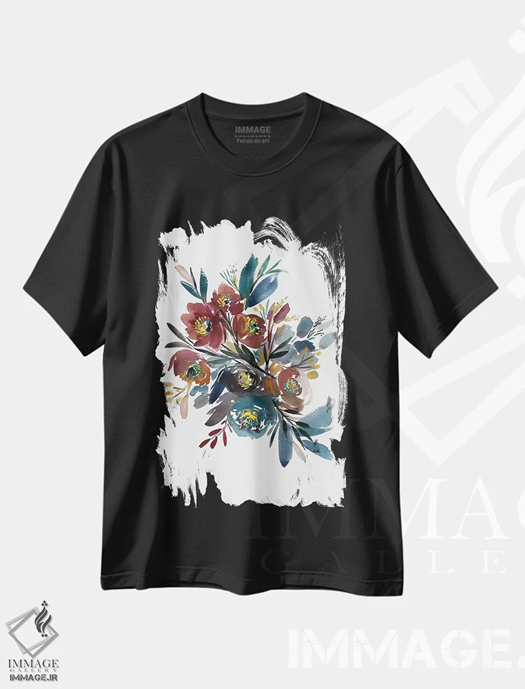 تیشرت مشکی طرح دار اومبریا، دکور معاصر اثر گوشیا گرگورچیک | immage.ir