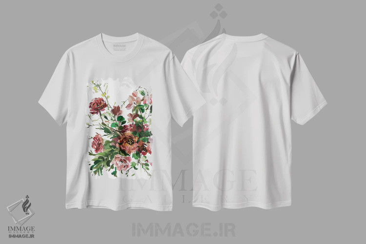 تیشرت سفید طرح دار موکای سوئیسی، دکور معاصر اثر گوشیا گرگورچیک | فروشگاه ایماژ