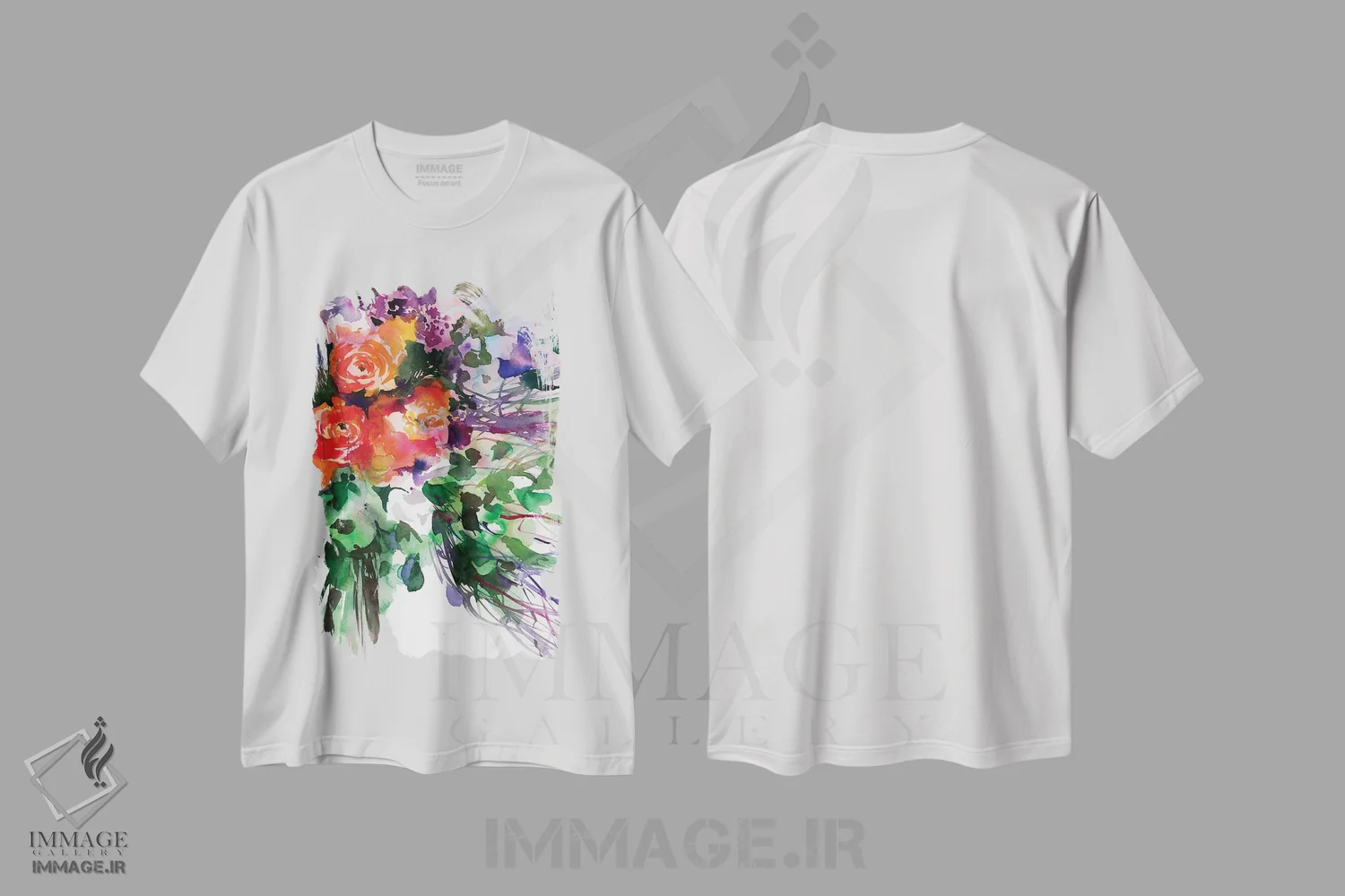 تیشرت سفید طرح دار اسپلو، دکور معاصر اثر گوشیا گرگورچیک | فروشگاه ایماژ