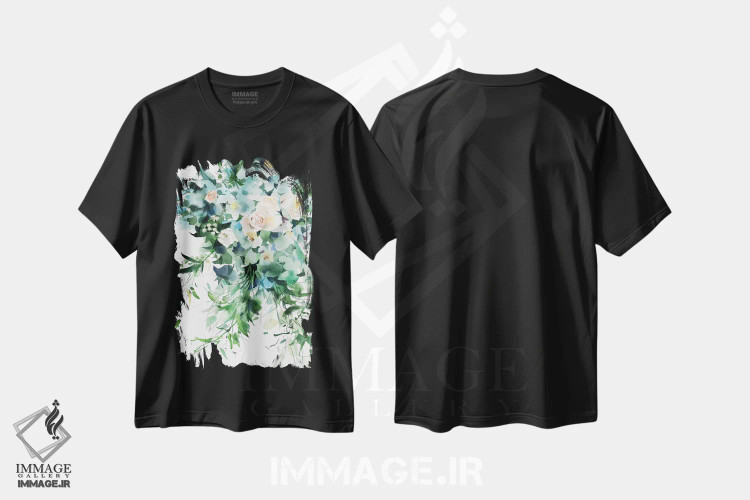 تیشرت مشکی طرح دار وندلا در گونی، دکور معاصر اثر گوشیا گرگورچیک | فروشگاه ایماژ