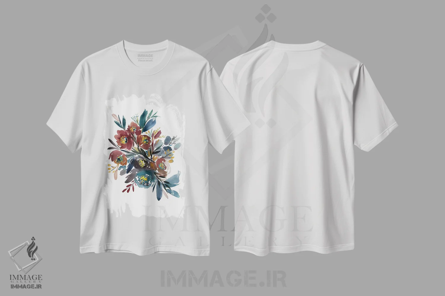 تیشرت سفید طرح دار اومبریا، دکور معاصر اثر گوشیا گرگورچیک | فروشگاه ایماژ