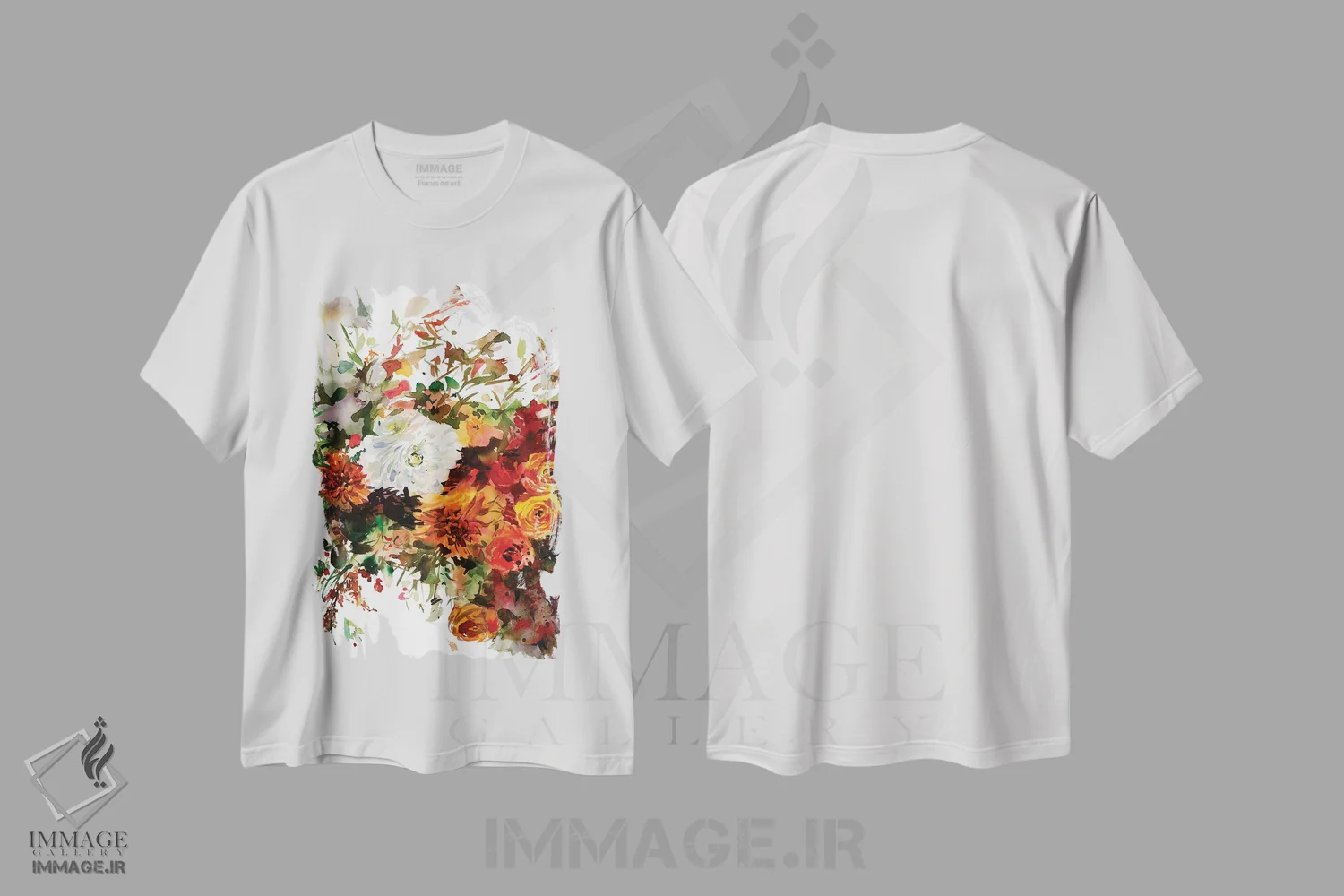 تیشرت سفید طرح دار با تو هستم، دکور معاصر اثر گوشیا گرگورچیک | فروشگاه ایماژ