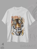 تیشرت سفید طرح دار ببر، مدیوم اثر چلسیا گودریچ | فروشگاه ایماژ
