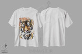 تیشرت سفید طرح دار ببر، مدیوم اثر چلسیا گودریچ | فروشگاه ایماژ
