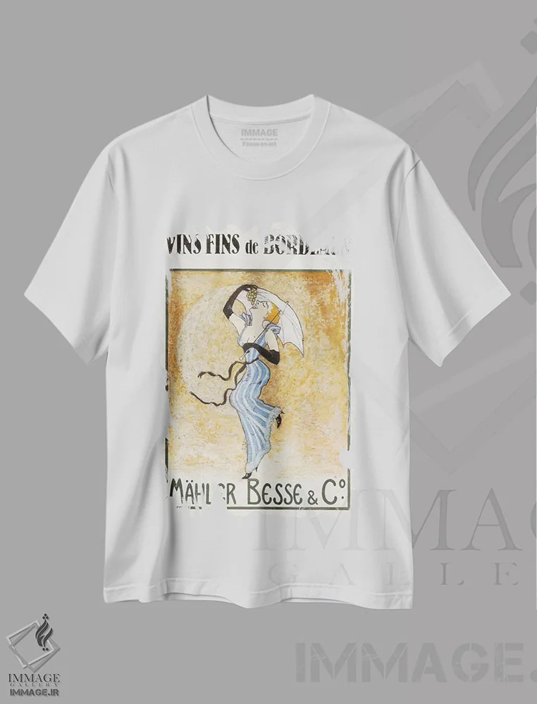 تیشرت سفید طرح دار لولو، وینتیج و رترو اثر ژان-پی یر گو | فروشگاه ایماژ