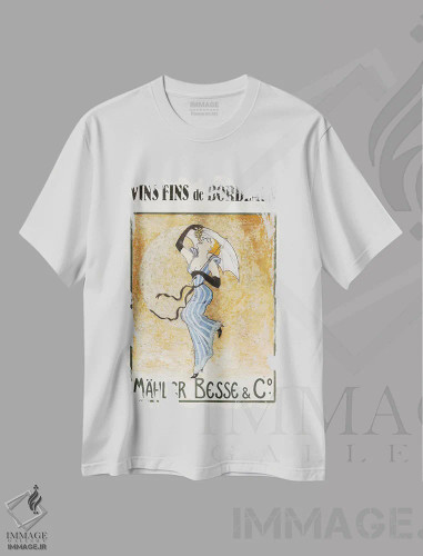 تیشرت سفید طرح دار لولو، وینتیج و رترو اثر ژان-پی یر گو | فروشگاه ایماژ