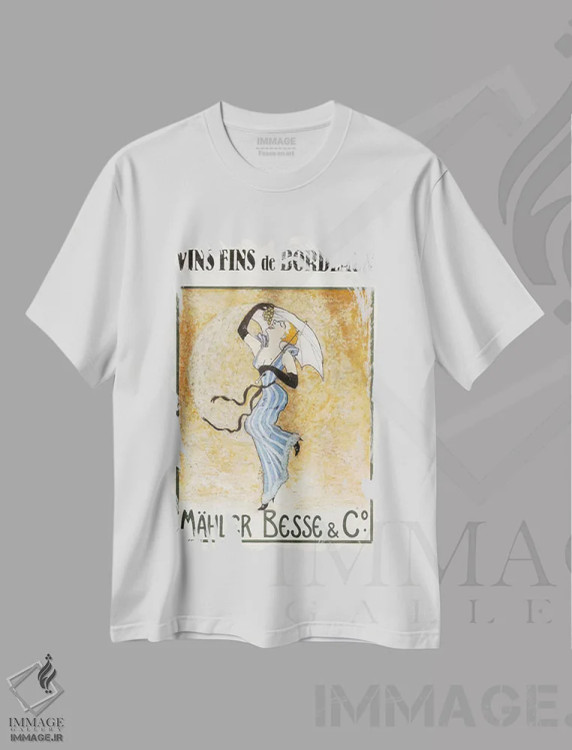 تیشرت سفید طرح دار لولو، وینتیج و رترو اثر ژان-پی یر گو | فروشگاه ایماژ