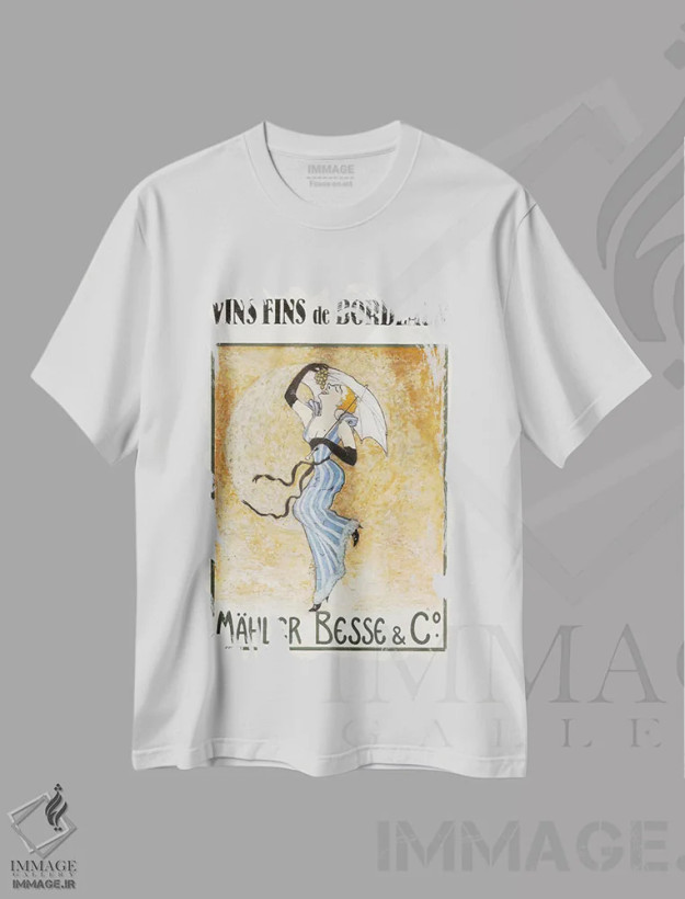 تیشرت سفید طرح دار لولو، وینتیج و رترو اثر ژان-پی یر گو | فروشگاه ایماژ