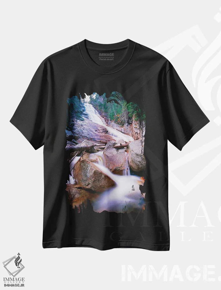 تیشرت مشکی طرح دار آثار جورج اوزه - فروشگاه ایماژ