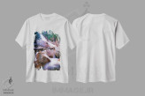 تیشرت سفید طرح دار آثار جورج اوزه - immage.ir