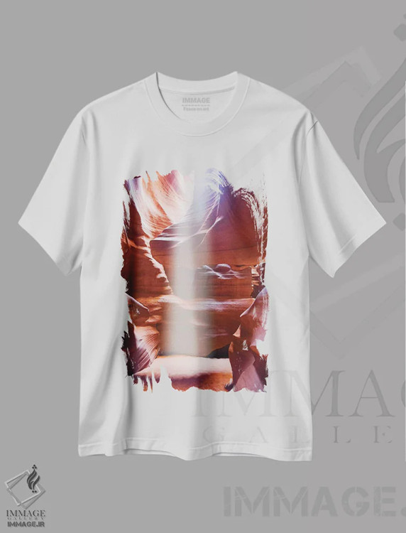 تیشرت سفید طرح دار آثار جورج اوزه - immage.ir