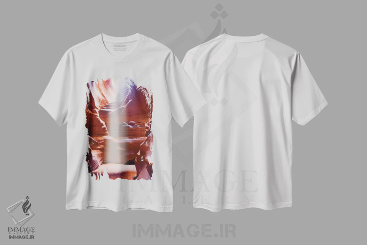تیشرت سفید طرح دار آثار جورج اوزه - immage.ir
