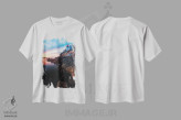تیشرت سفید طرح دار آثار جورج اوزه - immage.ir