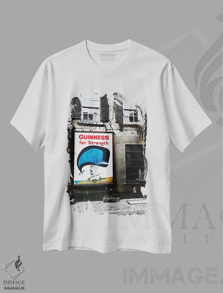 تیشرت سفید طرح دار آثار جورج اوزه - فروشگاه ایماژ
