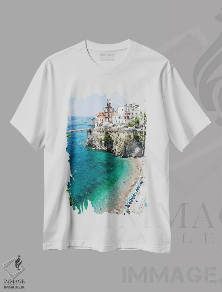 تیشرت سفید طرح دار آثار جورج اوزه - فروشگاه ایماژ
