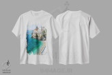 تیشرت سفید طرح دار آثار جورج اوزه - فروشگاه ایماژ