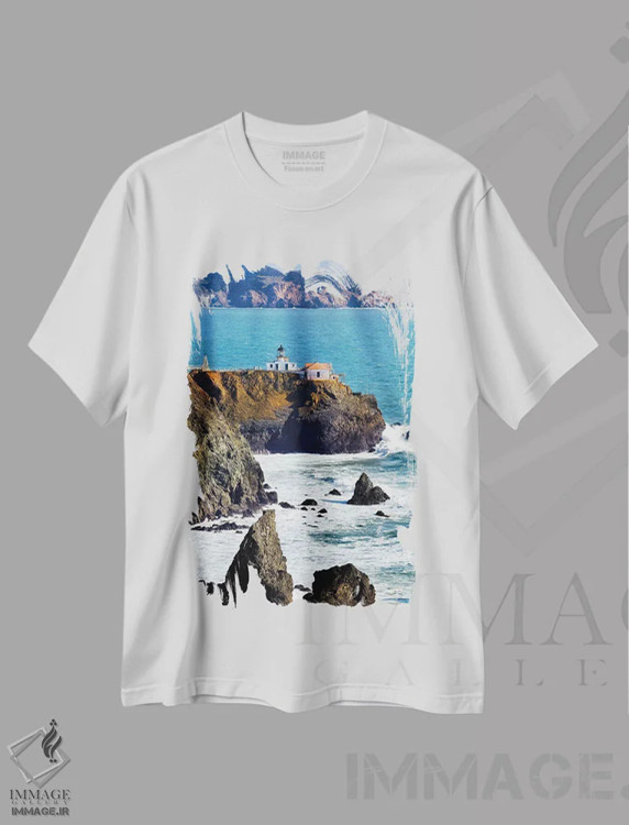 تیشرت سفید طرح دار آثار جورج اوزه - فروشگاه ایماژ