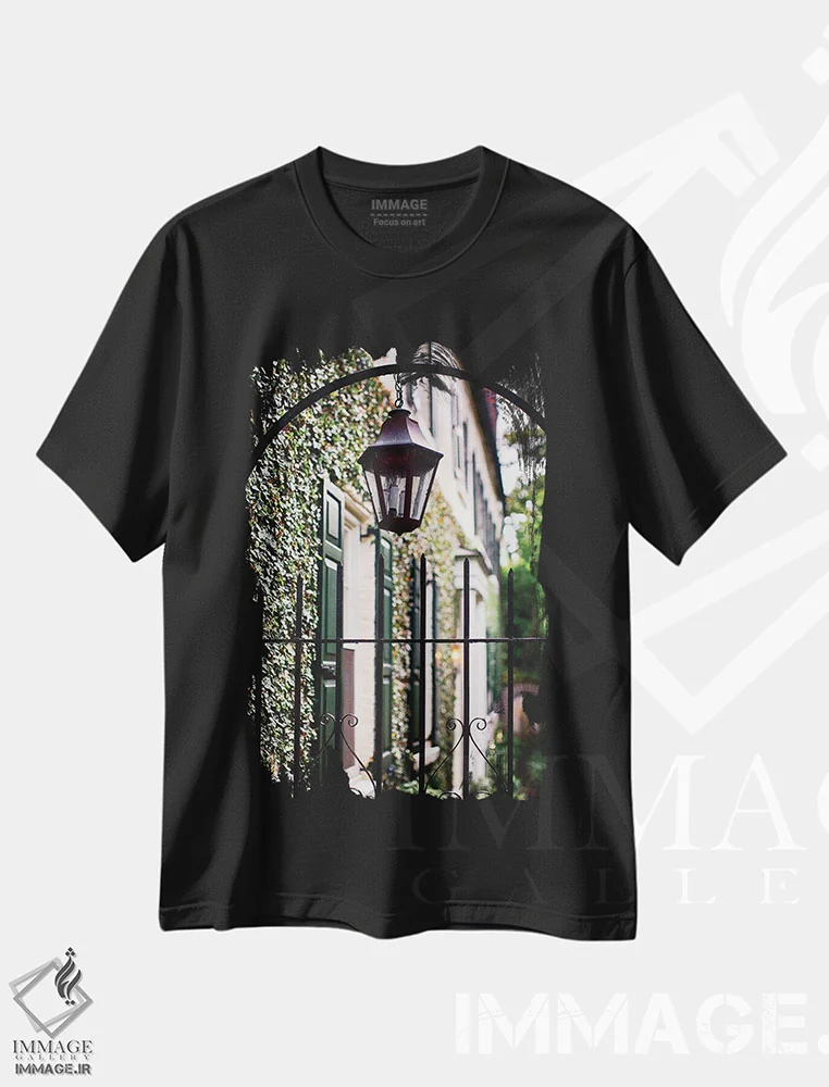 تیشرت مشکی طرح دار آثار جورج اوزه - immage.ir