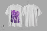 تیشرت سفید طرح دار گل های اشعه ایکس I، تزئینی اثر گراف اینک | immage.ir