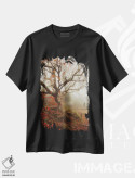 تیشرت مشکی طرح دار درخت فصل ها، مدیوم اثر کری ان گریپو-پایک | فروشگاه ایماژ