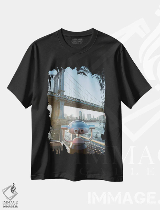 تیشرت مشکی طرح دار آثار گرگ پروبست - immage.ir