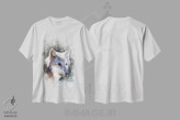 تیشرت سفید طرح دار گرگ خاکستری، مدیوم اثر راب فرانسیس | فروشگاه ایماژ