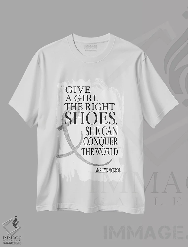 تیشرت سفید طرح دار آثار آماندا گرینوود - immage.ir
