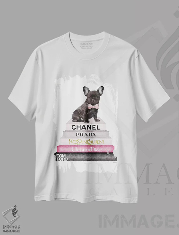 تیشرت سفید طرح دار آثار آماندا گرینوود - immage.ir