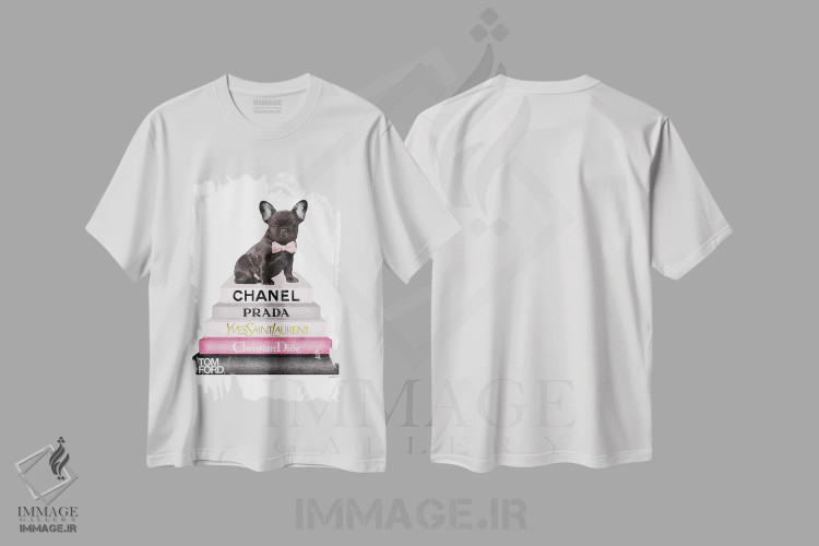 تیشرت سفید طرح دار آثار آماندا گرینوود - immage.ir
