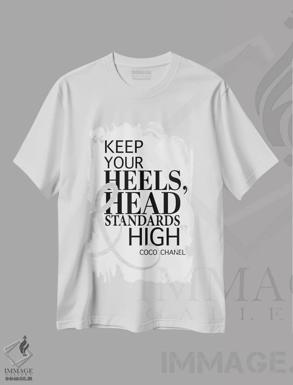 تیشرت سفید طرح دار آثار آماندا گرینوود - فروشگاه ایماژ