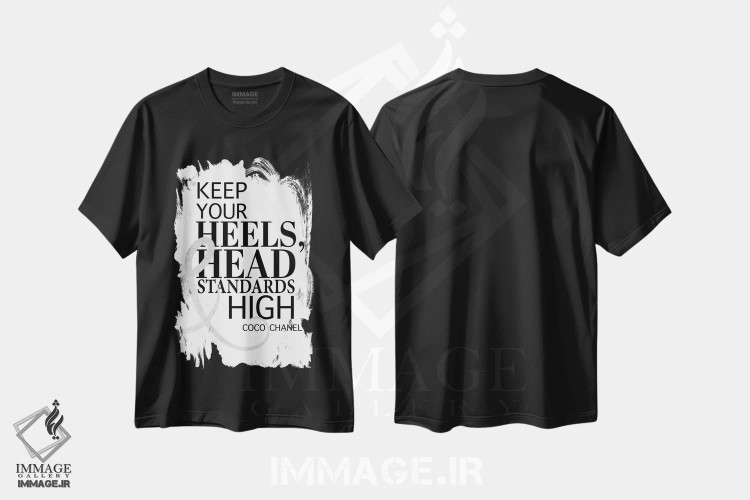 تیشرت مشکی طرح دار آثار آماندا گرینوود - immage.ir